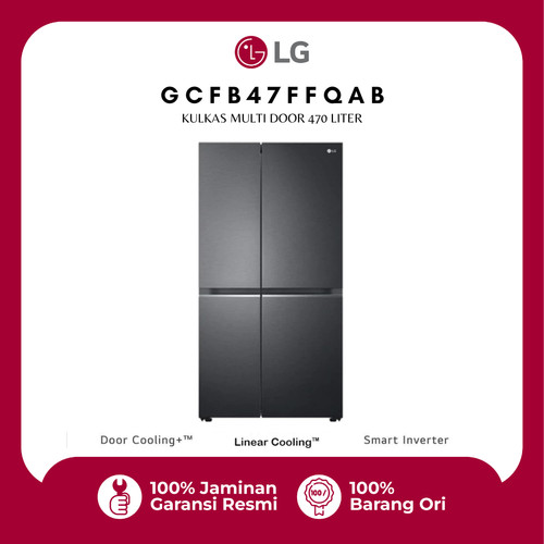 LG Kulkas Multi Door 470 Liter GCFB47FFQAB