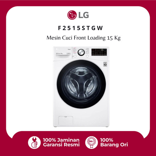 LG Mesin Cuci Front Loading 15 Kg F2515STGW