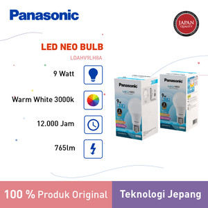 Panasonic Lampu Bohlam LED Neo Bulb 9 Watt - Warm White