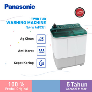 Panasonic NA-W96FCU1 Mesin Cuci 2 Tabung RATU Series [9.5 Kg]