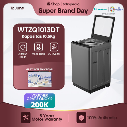 Hisense Mesin Cuci 1 Tabung Top Loading 10.5KG WTZQ1013DT