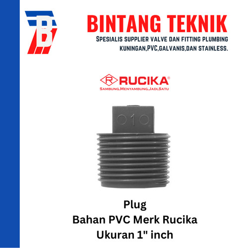 Plug PVC Rucika AW (Tebal) 1" inch