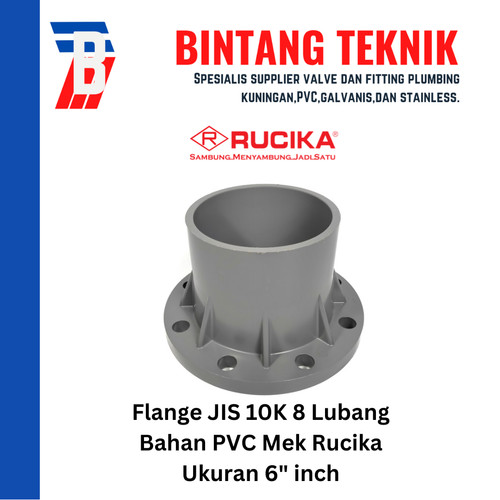 Flange PVC Rucika 6" inch AW (Tebal)