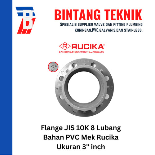 Flange PVC Rucika 3" inch AW (Tebal)