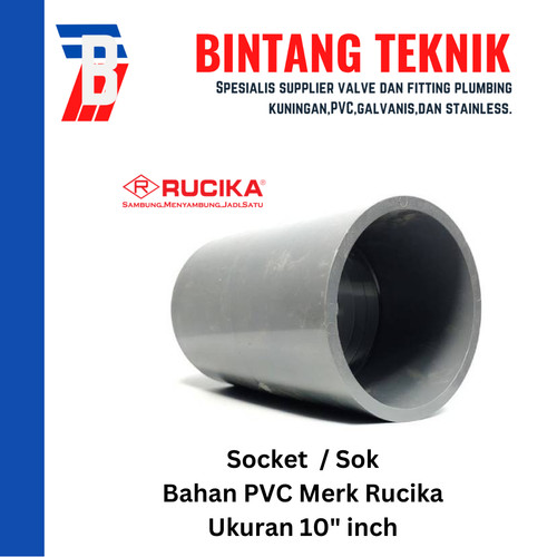 Socket / Sok PVC Rucika 10" inch AW (Tebal)