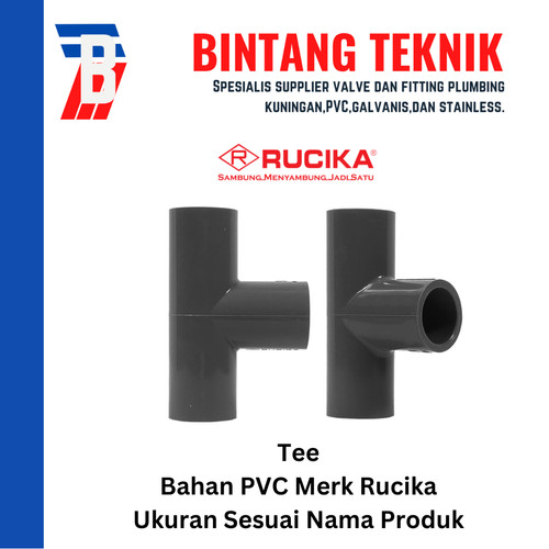 Tee 1 1/2" inch PVC Rucika AW