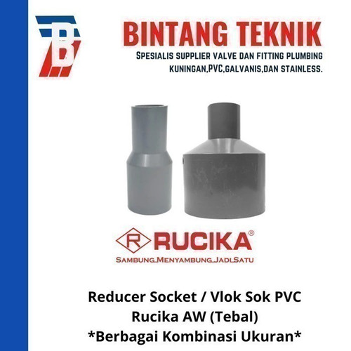 Reducer Sok / Vlok Sok 10" X 8" PVC Rucika AW