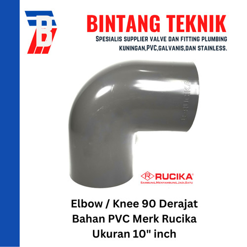 Elbow / Knee 10" inch PVC Rucika AW 90 Derajat