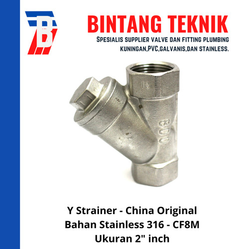 Y Strainer Stainless (SUS) 316 2" inch