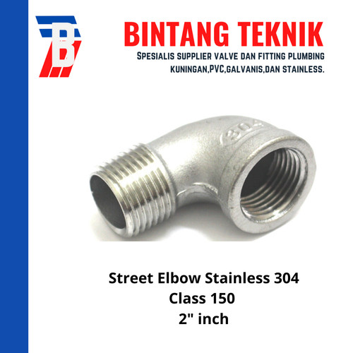 Street Elbow 2" inch Stainless (SUS) 304 #150