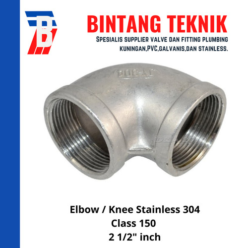 Elbow / Knee 2 1/2" inch Stainless 304 #150