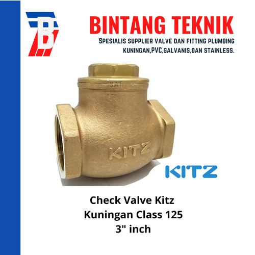 Swing Check Valve (Klep Tabok) Kuningan Kitz 3” inch Class 125