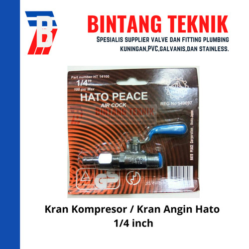 Keran angin / Keran kompresor HATO PEACE 1/4 inch