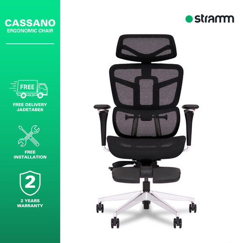 Kursi Kantor Ergonomis Stramm Cassano I with Footrest