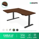 Meja Kerja Adjustable Standing Desk Stramm Carlo L-SHAPE