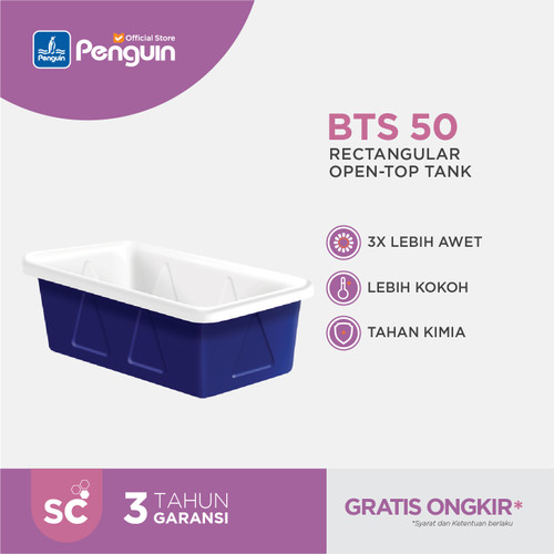 Penguin Toren Tandon Tangki Air Rectangular Tank BTS 50 400 Liter