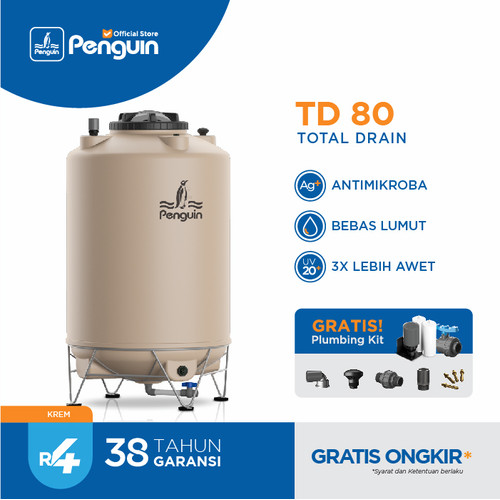 Penguin Toren Tandon Tangki Air Total Drain TD 80 800 Liter