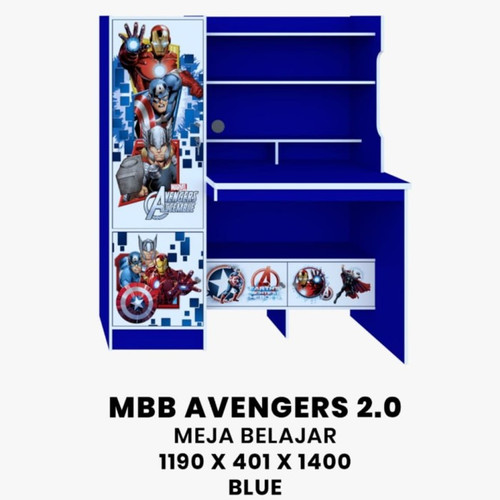 (CARGO) Olympic Meja Belajar Anak MBB Avengers Avenger Tulis Kayu Kids