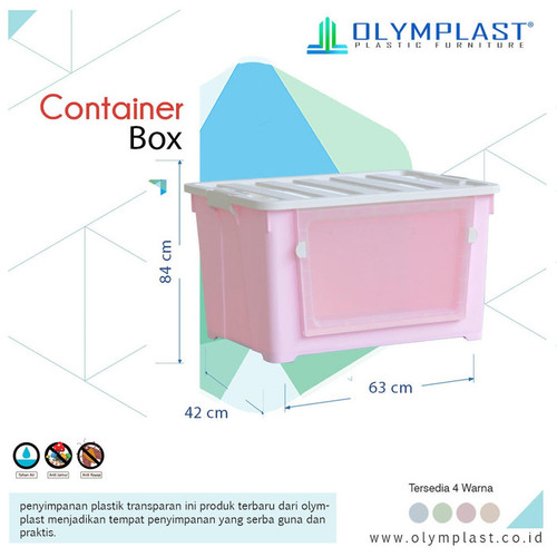 (CARGO) Olymplast OBC Box Container 62 Liter Kotak Plastik Penyimpanan