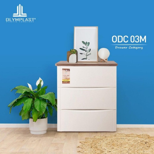 (CARGO) Olymplast ODC 03 M Lemari Laci Drawer Cabinet Susun 3 Modern