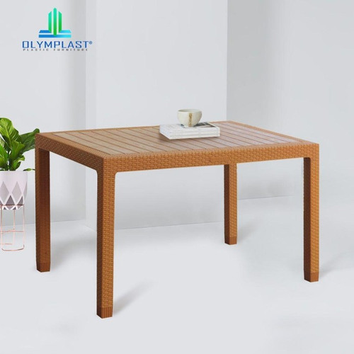 (CARGO) Olymplast ODT R 120 Meja Makan Plastik Dining Dine Table Rotan