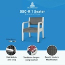 (CARGO) Olymplast OSC-R 1 Seater Kursi Sofa Santai Rotan Chair Plastik