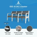 (CARGO) Olymplast OSC-R H 3 Seater Kursi Sofa Handle Chair Plastik