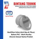 Backflow Valve 4" inch PVC Rucika