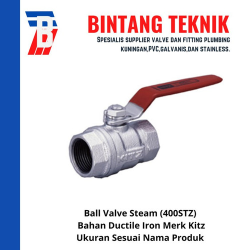 Ball Valve Steam 1" inch Ductile Iron Kitz Class 400