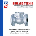 Check Valve (Kleb Tabok) 12" inch Flange JIS10K Merk Kitz