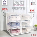 Hongta Kotak Sepatu Sandal Transparan Plastik KSP 8M Shoes Storage Box