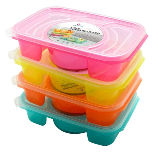 Claris 2703 TG Food Saver Tempat Kotak Makan Segi Sekat Plastik