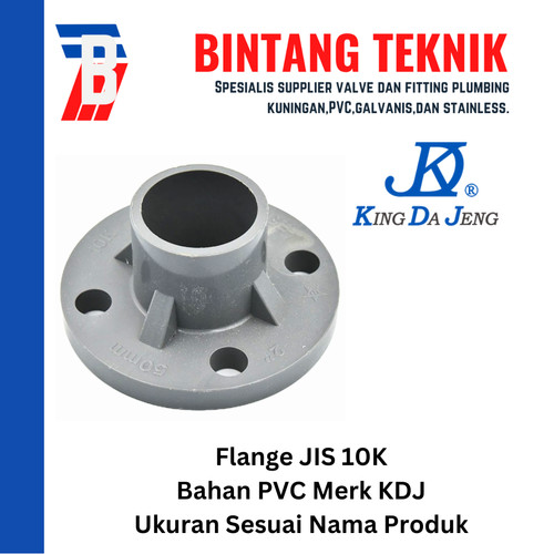 Flange 1 1/2" inch PVC Merk KDJ JIS 10K