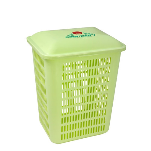 Green Leaf 1515 Keranjang Pakaian Baju Laundry Basket Plastik Alvano