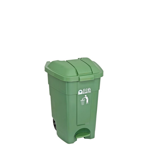 Green Leaf 2009 Kotak Tempat Sampah Injak Roda 90 Liter Bio Dustbin