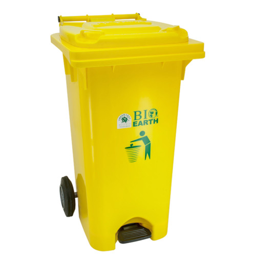 Green Leaf 2102 Kotak Tempat Sampah Injak 120 Liter Roda Bio Dustbin