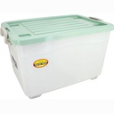 Green Leaf 7880 Container Box Dgn Roda 50 Liter Kotak Plastik Sierra