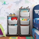 Olymplast OFT Laundry Basket Flexible Trolley Rak Keranjang Susun 3