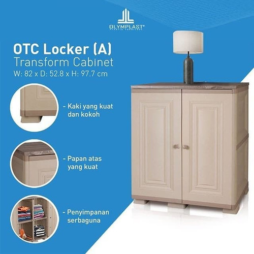 Olymplast OTC Transform Locker A Lemari Pakaian Buku Plastik Cabinet