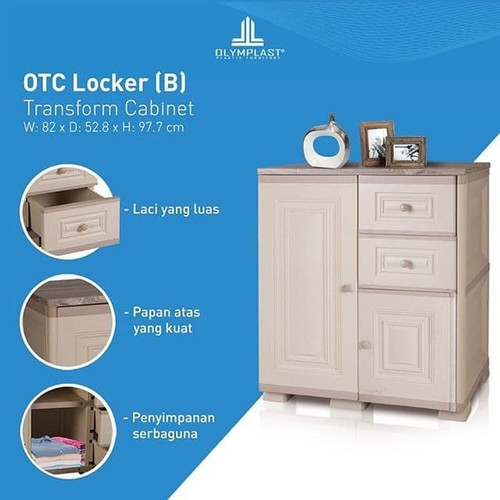 Olymplast OTC Transform Locker B Lemari Pakaian Plastik Laci Cabinet