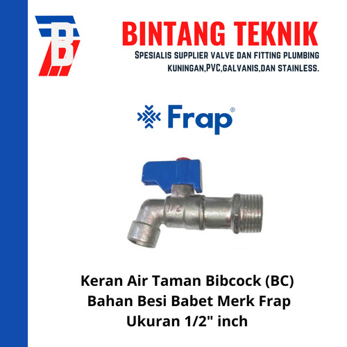 Keran Air Taman 1/2" inch Bibcock Merk Frap