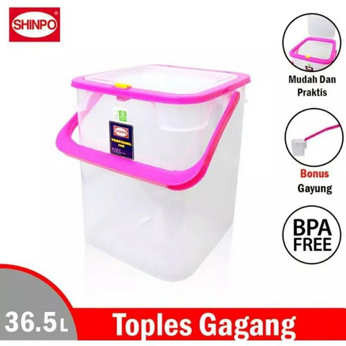 Shinpo 936 Toples Tropicool Jar Dgn Gayung 36,5 Liter Aquarium Es Buah