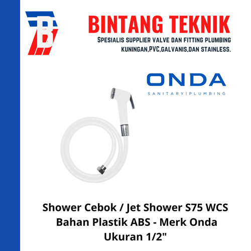 Shower Cebok / Jet Shower Onda S75 WCS Putih