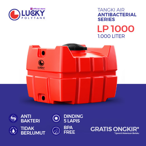 Tangki / Toren Air Petak Lucky 1000 liter (LP 1000)