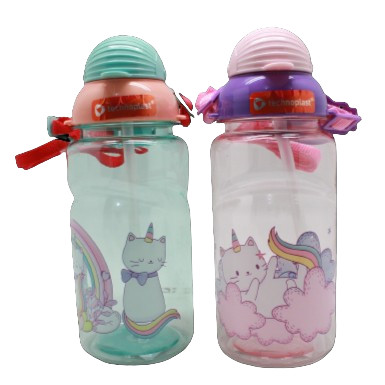 Technoplast Botol Air Minum Anak Howdy Cat Bottle 560 ml Tali Lanyard