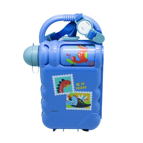 Technoplast Dino Adventure School Box Lunch Box Bottle Set Bekal Anak