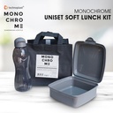 Technoplast Monochrome Uniset Soft Lunch Kit Box Set Tas Kotak Makan