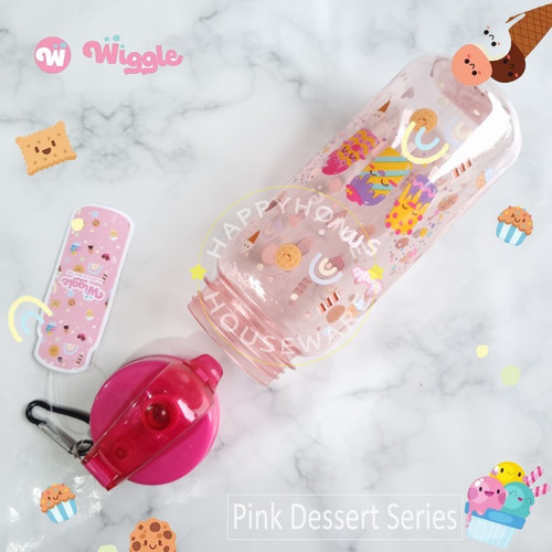 Technoplast Pink Dessert Botol Minum Anak 670 ml Sport Water Bottle