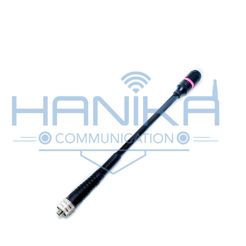 FP175 Antena Per LED Hijau Dualband SMA F 21.5cm Baofeng Pofung Lentur