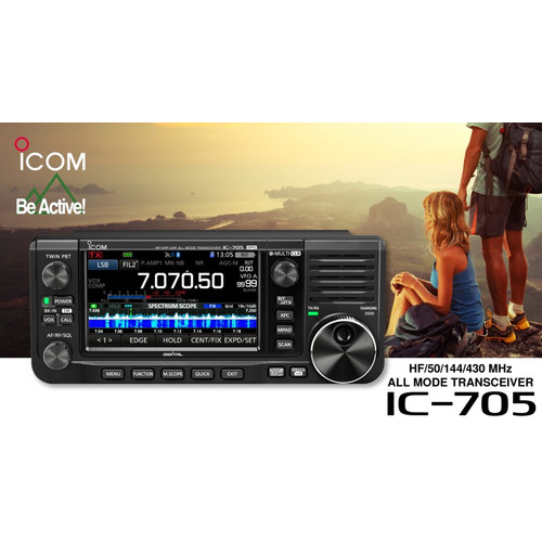 Icom IC-705 All Mode Portable Radio Rig 10W GPS SSB HF VHF UHF IC705